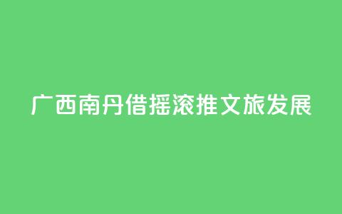广西南丹借“摇滚	”推文旅发展 第1张